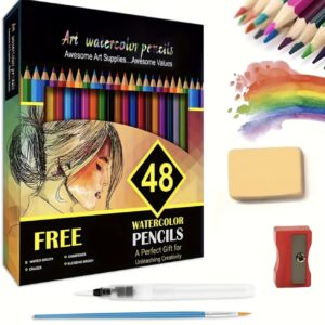 مداد آبرنگی، ست ۴۸ عددی مداد رنگی حرفه‌ای