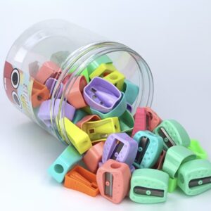 ست ۵۶ عدد تراش مداد رنگارنگ از جنس ABS