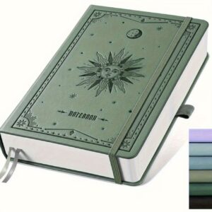 دفترچه چرمی با جلد سخت A5  دارای ۳۲۰ صفحه با کاغذ ضخیم