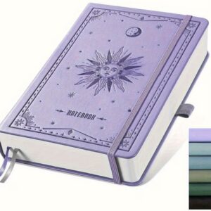 دفترچه چرمی با جلد سخت A5  دارای ۳۲۰ صفحه با کاغذ ضخیم