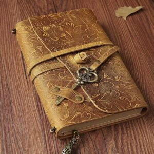 دفتر اسکیس دست‌ساز با جلد چرمی کلاسیک