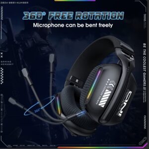 هدست گیمینگ بی‌سیم ۲.۴ گیگاهرتز با میکروفون، صدای استریو و نویز کنسلینگ.