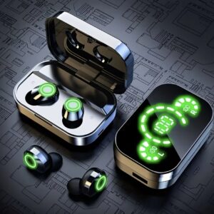 ایرباد بی‌سیم TWS با نمایشگر LED