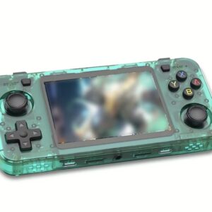 کنسول بازی دستی رترو R36H با حافظه ۶۴/۱۲۸ گیگابایت با ۲۳ شبیه‌ساز (Emulators)، سیستم Linux، صفحه‌نمایش IPS ۳.۵ اینچی با رزولوشن ۶۴۰ × ۴۸۰. دارای شارژ USB و عمر باتری طولانی