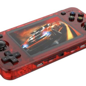 کنسول بازی دستی رترو R36H با حافظه ۶۴/۱۲۸ گیگابایت با ۲۳ شبیه‌ساز (Emulators)، سیستم Linux، صفحه‌نمایش IPS ۳.۵ اینچی با رزولوشن ۶۴۰ × ۴۸۰. دارای شارژ USB و عمر باتری طولانی