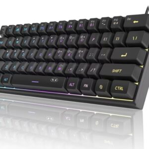 کیبورد گیمینگ با طراحی ارگونومیک و نورپردازی RGB