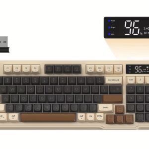 کیبورد گیمینگ بی‌سیم FREEWOLF دارای کنترلر چرخانM96