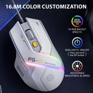 ماوس گیمینگ سیمی INPHIC PG1