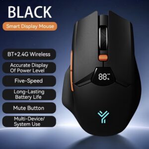 ماوس هوشمند بی‌سیم با دو حالت (Dual-Mode) و نمایشگر