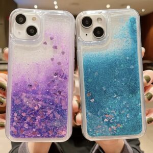 قاب قلب درخشان با افکت مایع و شن براق