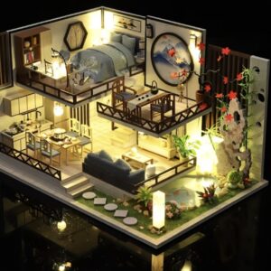 کیت مدل چوبی سه‌بعدی خانه چینی بزرگ‌مقیاس