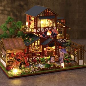 مدل مینی ساختمان چوبی با سبک باستانی