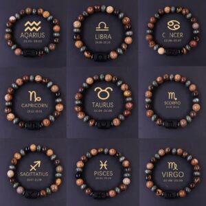 دستبند سنگ ماه تولد طبیعی دست ساز با سنگ طبیعی اصل