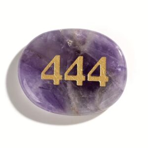 کریستال طبیعی منحصربه‌فرد حکاکی‌شده با عدد فرشته