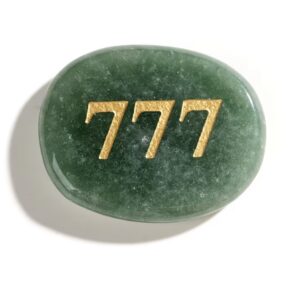 کریستال طبیعی منحصربه‌فرد حکاکی‌شده با عدد فرشته