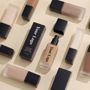 کرم پودر آرایشی، با ماندگاری طولانی، پوشش کامل، مات، با لوگو مد نظر شما، ضد آب