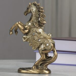 مجسمه اسب برنزی وینتیج: ساخته‌شده از رزین
