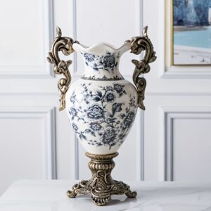 گلدان سرامیکی تزئینی لوکس طرح اروپایی–آمریکایی