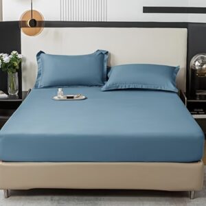 ست ملحفه کش‌دوز ۳ تکه،شامل ۱ عدد ملحفه کش‌دار و ۲ عدد روبالشی، از پارچه نرم و لطیف، قابل شست‌وشو با ماشین لباسشویی، با پوشش ۳۶۰ درجه و فیت کامل روی تشک