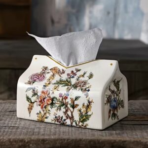 جای دستمال کاغذی سرامیکی به سبک وینتیج ساخته‌شده از متریال بادوام