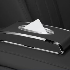 جعبه دستمال کاغذی خودرو با طراحی لوکس، امکان استفاده چندمنظوره به‌صورت آویز یا قرارگیری روی سطح صاف