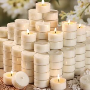 ست ۵۰ عددی شمع ‌های تی‌لایت با موم سویا پریمیوم
