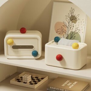 جا دستمال کاغذی مربعی و بامزه با درب، جعبه خلاقانه و ضد گرد و غبار