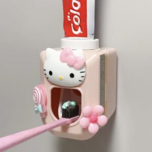 ست جاخمیردندانی اتوماتیک دیواری طرح هلو کیتی