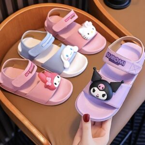 صندل‌های بادوام کورومی و هلو کیتی و سینامورول ، ضدلغزش، با کفی نرم