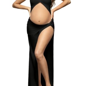 پیراهن بارداری یقه هالتر