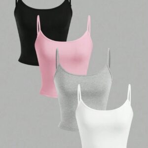 ست ۴ تکه تاپ زنانه کوتاه