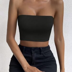 تاپ بدون بند زنانه، با طراحی کژوال و مینیمال