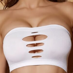 تاپ بدون بند و پشت‌باز زنانه