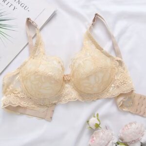 سوتین زنانه تمام توری با سه ردیف قزن