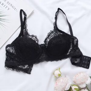 سوتین زنانه تمام توری با سه ردیف قزن