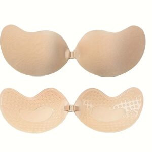 ست ۲ جفت سوتین نامرئی زنانه، بدون درز و جمع‌کننده، بدون بند با خاصیت لیفت‌کنندگی، قابل استفاده مجدد