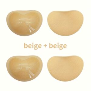 ست ۴ عدد سوتین بیکینی خودچسب، پدهای اسفنجی سیلیکونی برای افزایش حجم سینه‌های کوچک