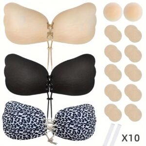 سوتین لیفت نامرئی چسبی، خودچسب پوش‌آپ بنددار بدون بند