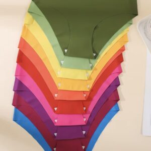 ست ۱۰ عددی شورت زنانه، رنگ‌های روشن، راحت و بدون درز و لیزری