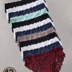 ست ۱۲ عددی شورت زنانه جذاب، رنگ ساده و توری