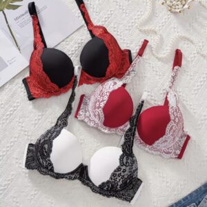 ست ۳ عددی سوتین با کاپ نازک، راحت و شیک