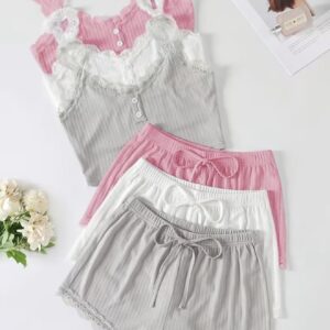 ست ۶ تکه تاپ و شورت زنانه