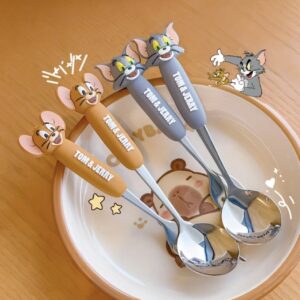 ست دو تکه قاشق و چنگال اسباب‌بازی تام و جری