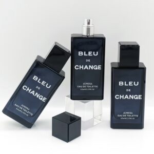 عطر مردانه Wooden Fragrance Blue Change، اُدو تویلت  در بطری شیشه‌ای لوکس  رایحه‌ای چوبی و مردانه