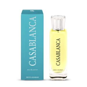 ادکلن یونیسکسCasablanca Eau de Parfum حجم ۱۰۰ میل  با رایحه‌ای شیرین، گلی و چوبی شروعی میوه‌ای و شیرین، قلبی گلی و خاکی با عمق لوکس و پایه‌ای گرم، حس‌آور و کمی شیرین؛ رایحه‌ای لوکس، اغواکننده و ماندگار