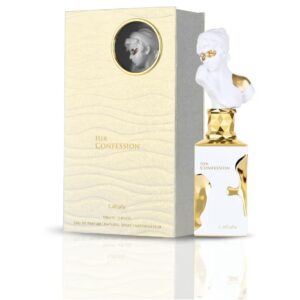 ادکلن Her Confession Eau de Parfum زنانه، حجم ۱۰۰ میل – عطری گلی، میوه‌ای و مُشکی با حس لوکس و جذاب و ماندگاری بسیار بالا شروعی میوه‌ای و تازه، قلبی گلی و لطیف و پایه‌ای گرم، چوبی و مُشکی
