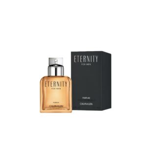Calvin Klein Eternity Parfum – مردانه، ۱۰۰ میلی‌لیتر ‎عطری گرم و جذاب با رایحه فُگر گورماند. ترکیبی از نت‌های تازه اسطوخودوس و نعناع، با پایه‌ای چوبی از سدر و پچولی اندونزیایی و لمسی از وانیل ماداگاسکار و رام