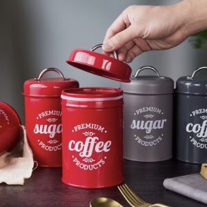 ست ۳ عددی قوطی فلزی با درب هواگیر