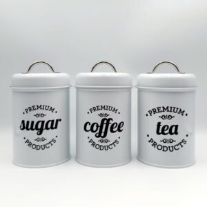 ست ۳ عددی قوطی فلزی با درب هواگیر