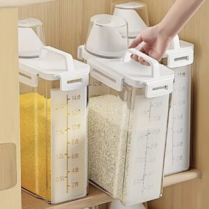 ظروف نگهداری خانگی ضد حشره و ضد رطوبت – دارای درب محکم و قابل حمل، بدون نشت. مناسب برای غلات، مغزها، آرد، برنج و سایر مواد غذایی